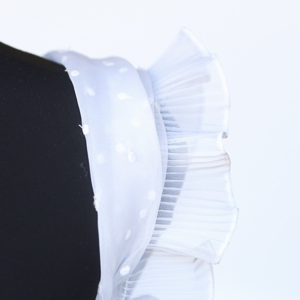 Ruban Mousseline Plissé 4&#39;5cm Blanc - Ribes y Casals