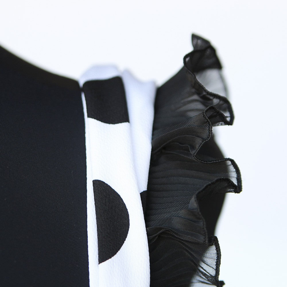 Ruban Mousseline Plissé 4&#39;5cm Noir - Ribes y Casals