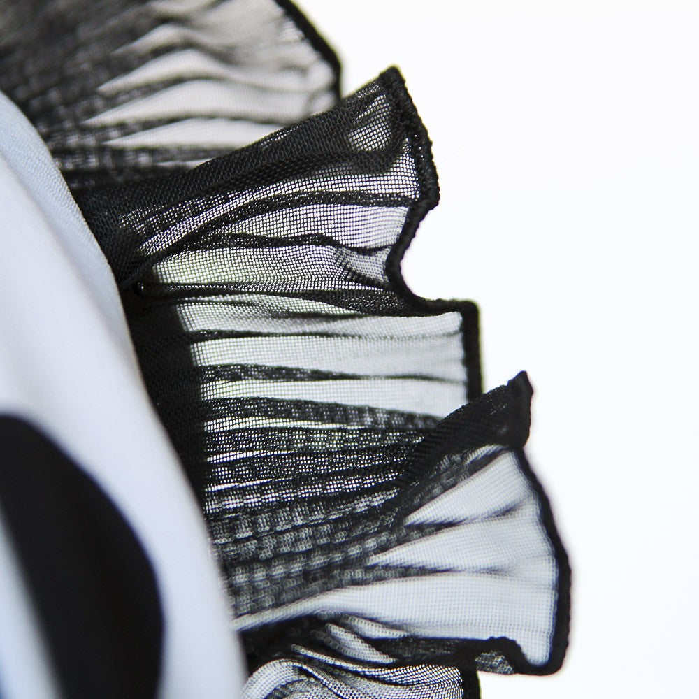 Ruban Mousseline Plissé 4&#39;5cm Noir - Ribes y Casals