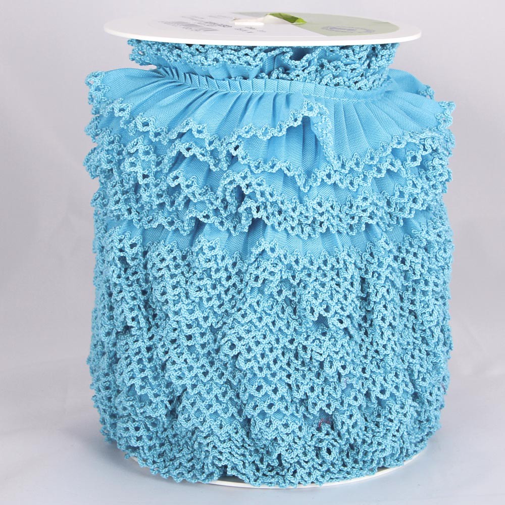 Ruban Plissé 3cm Bleu - Ribes y Casals