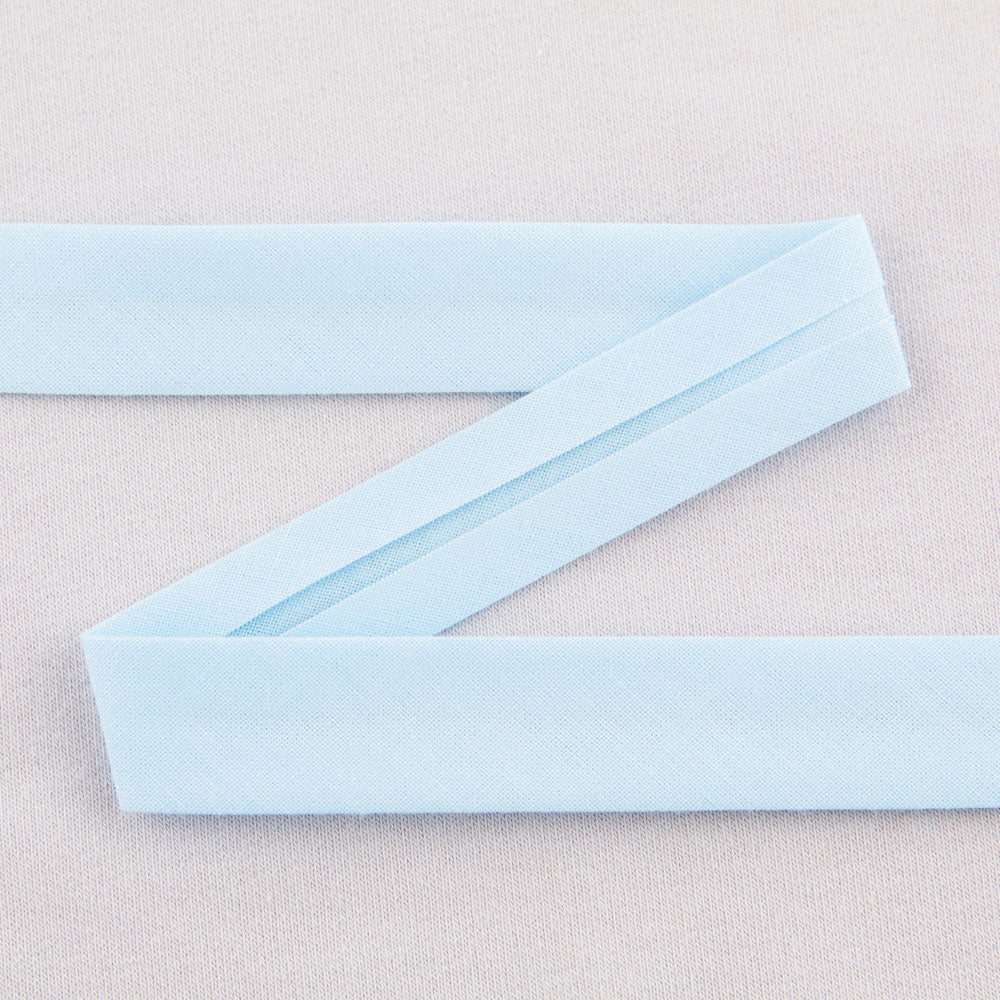 Ruban Biais Coton Céleste 18 mm - Ribes y Casals