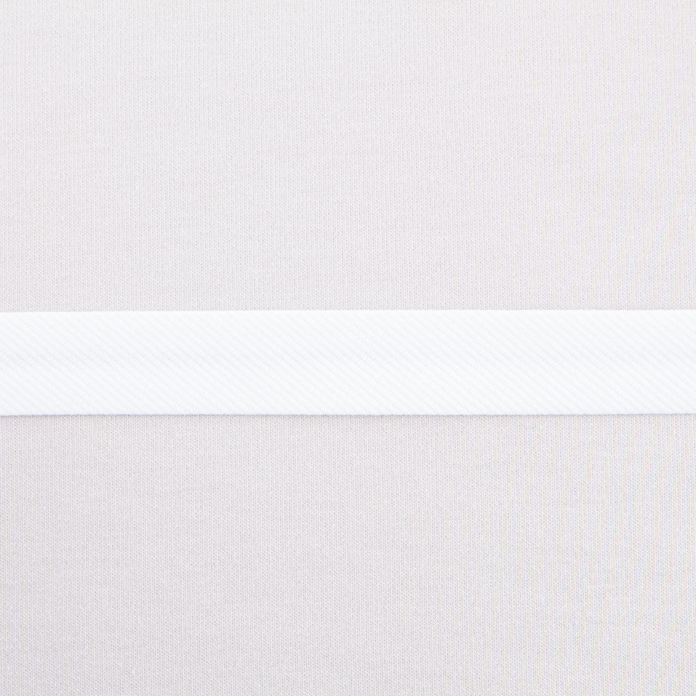 Ruban Biais Piqué Blanc 18mm - Ribes y Casals