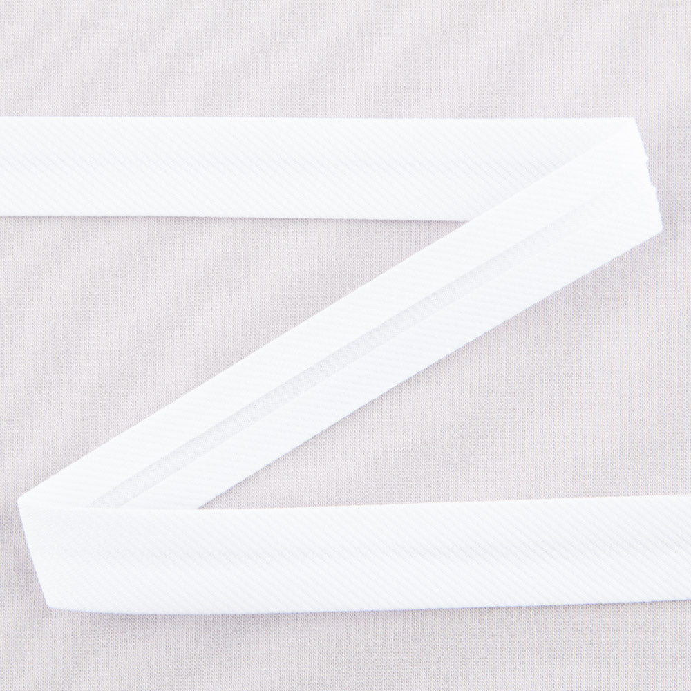 Ruban Biais Piqué Blanc 18mm - Ribes y Casals