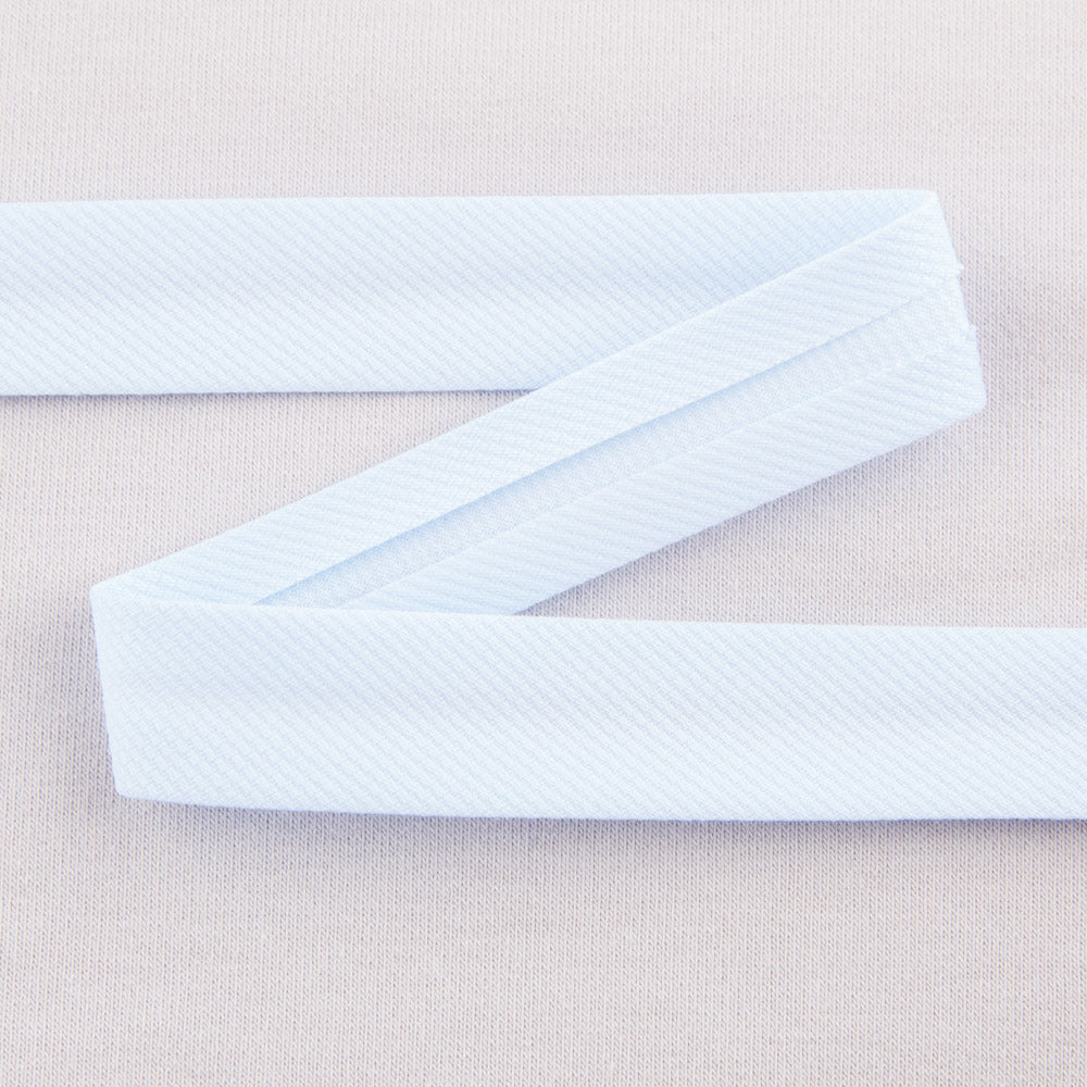 Ruban Biais Piqué Bleu Ciel 18mm - Ribes y Casals