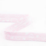 Ruban Biais Coeurs Rose 18 mm - Ribes y Casals