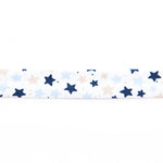 Ruban Biais Étoiles Marine 18 mm - Ribes y Casals