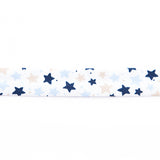 Ruban Biais Étoiles Marine 18 mm - Ribes y Casals