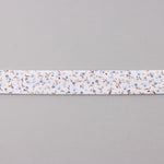 Ruban Biais Fleurs Bleu 18 mm - Ribes y Casals