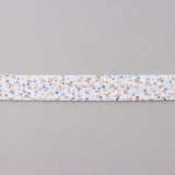 Ruban Biais Fleurs Bleu 18 mm - Ribes y Casals