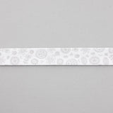 Ruban Biais Feuilles Gris 18 mm - Ribes y Casals