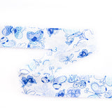 Ruban Biais Papillons Bleu 18 mm - Ribes y Casals