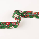 Biais de Noël Vert 30mm - Ribes y Casals