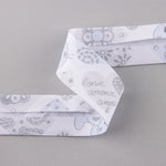 Ruban Biais Ours Gris 30 mm - Ribes y Casals