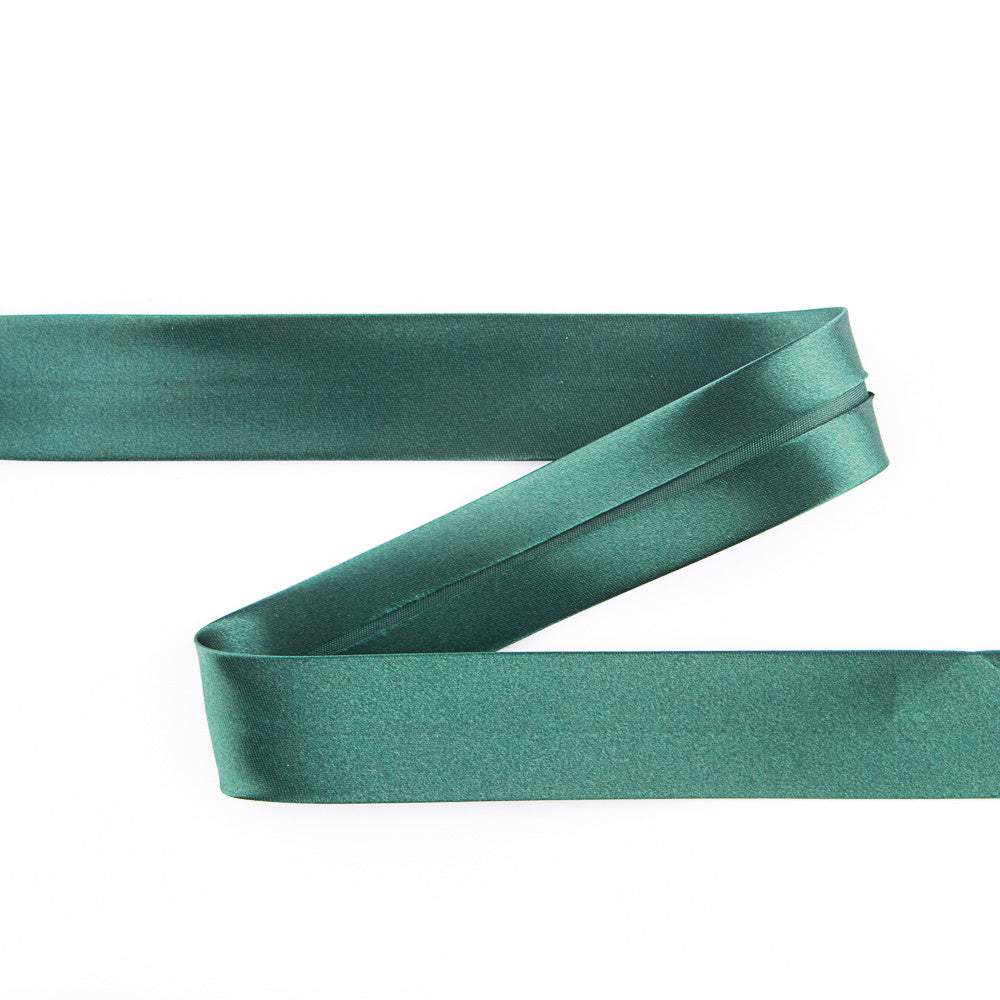 Ruban Biais Satin Vert Bouteille 30 mm - Ribes y Casals