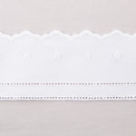 Ruban Piqué 6cm Blanc - Ribes y Casals