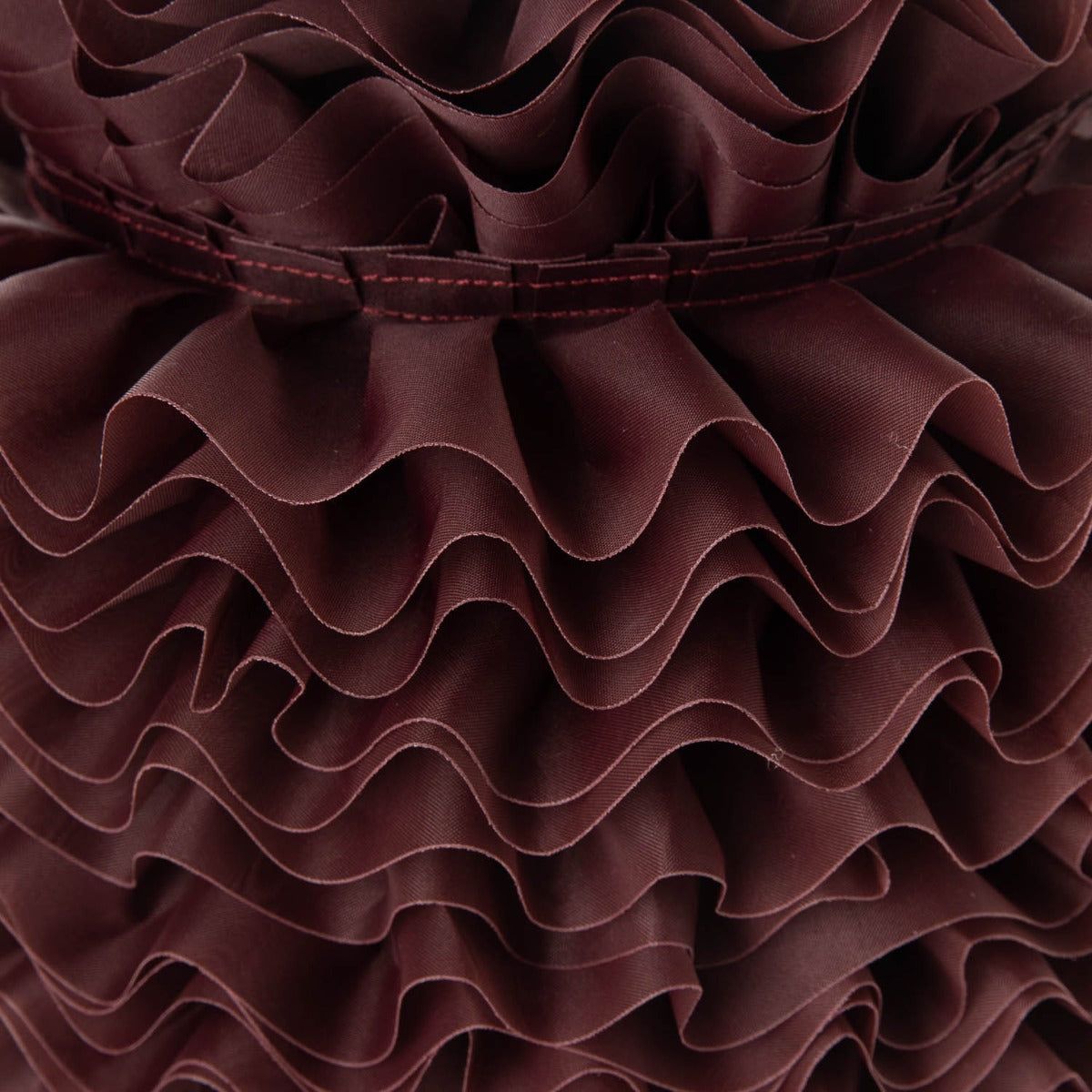 Cinta Plisada Garrucha 6 cm Burdeos Oscuro - Ribes y Casals