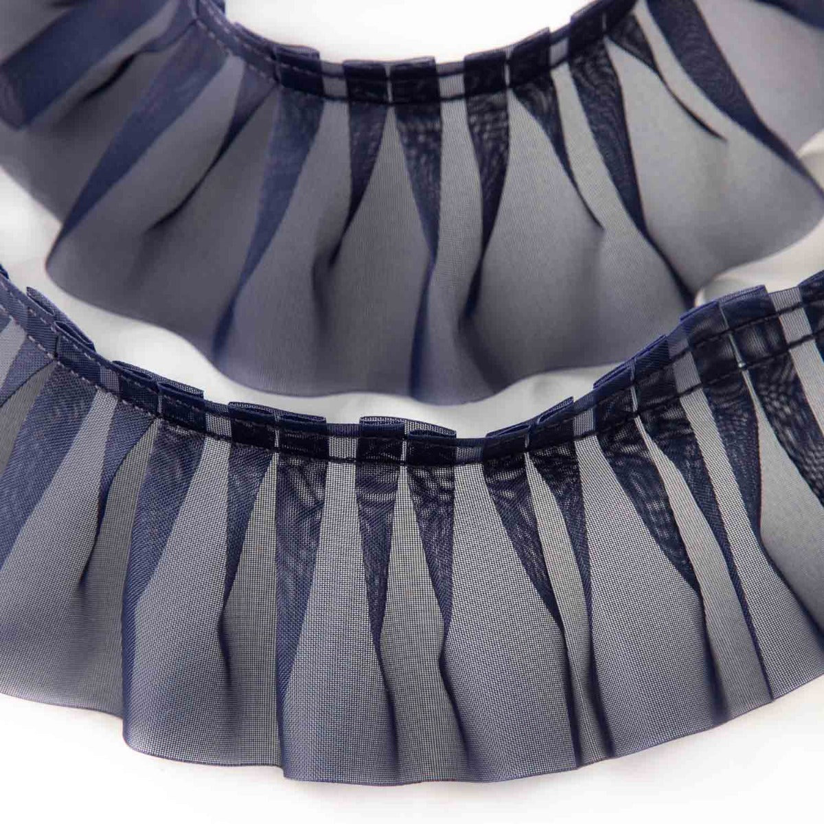 Ruban Plissé Marine 6 cm - Ribes y Casals