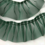 Cinta Plisada Garrucha 6 cm Verde - Ribes y Casals