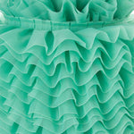 Cinta Plisada Garrucha 6 cm Verde Menta - Ribes y Casals