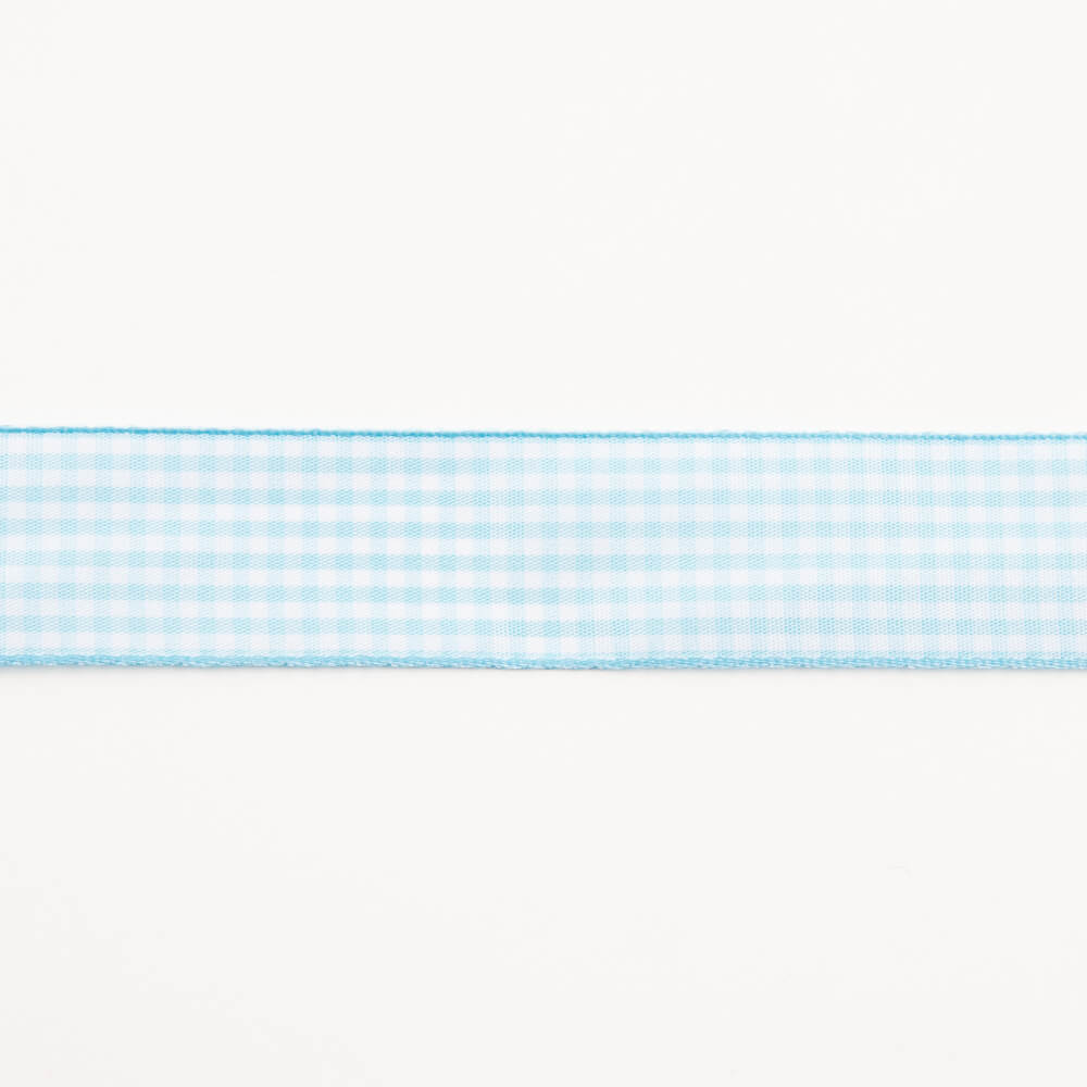 Ruban Vichy Bleu Clair - Ribes y Casals