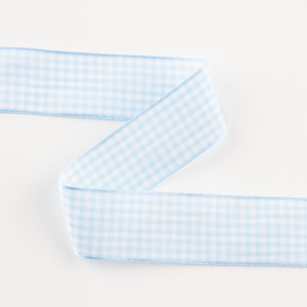 Ruban Vichy Bleu Clair - Ribes y Casals