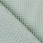 Tissu Piqué Relief Carreaux Vert Menthe - Ribes y Casals