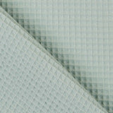 Tissu Piqué Relief Carreaux Vert Menthe - Ribes y Casals