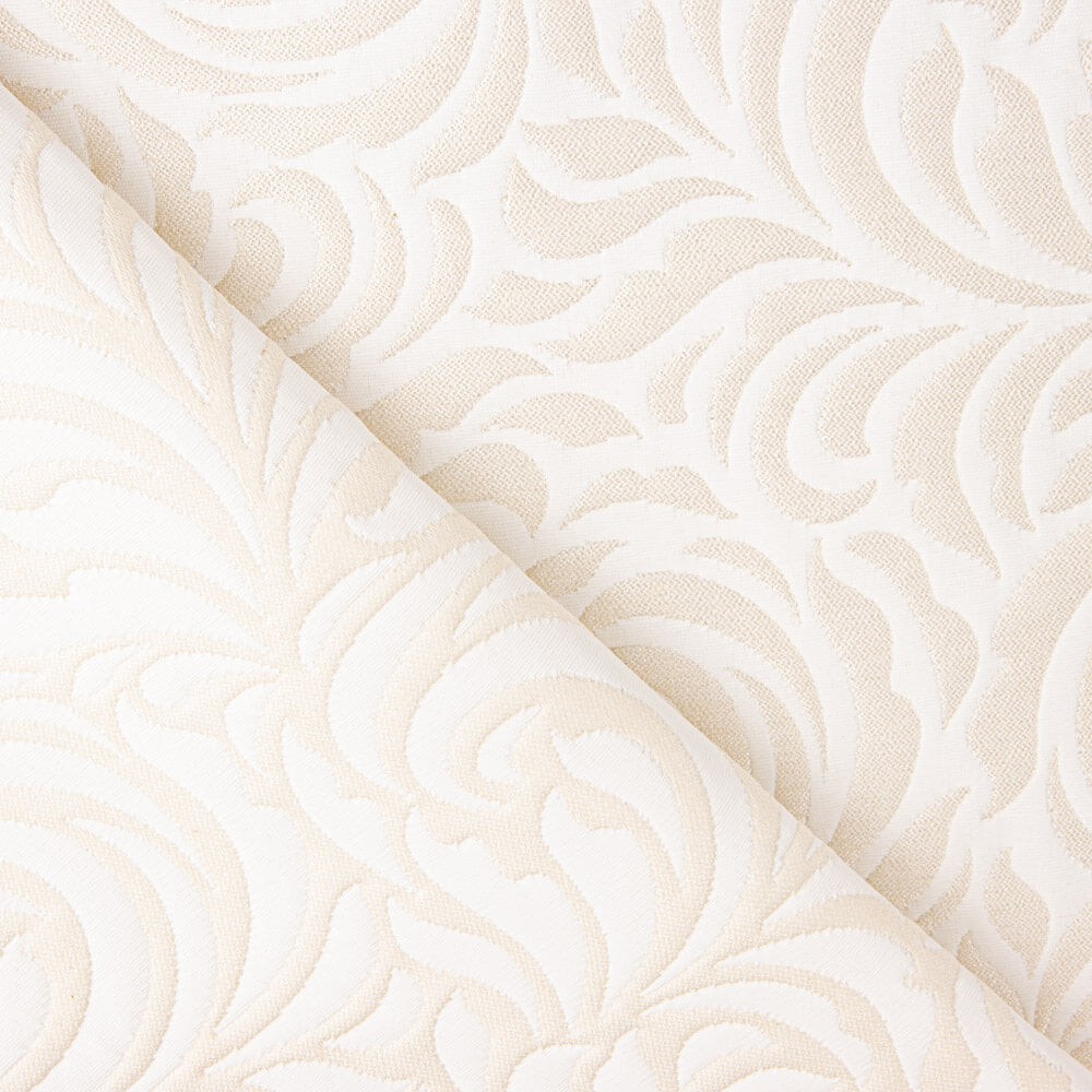 Dessus de lit tapisserie baroque bicolore écru - Ribes y Casals