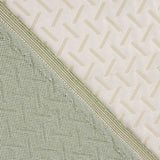Tissu quilt vert clair avec des zigzags - Ribes y Casals