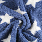 Minky Curly Étoiles Bleu - Ribes y Casals