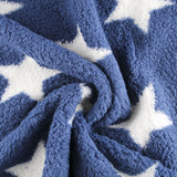 Minky Curly Étoiles Bleu - Ribes y Casals
