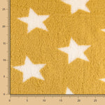 Minky Curly Étoiles Ocre - Ribes y Casals