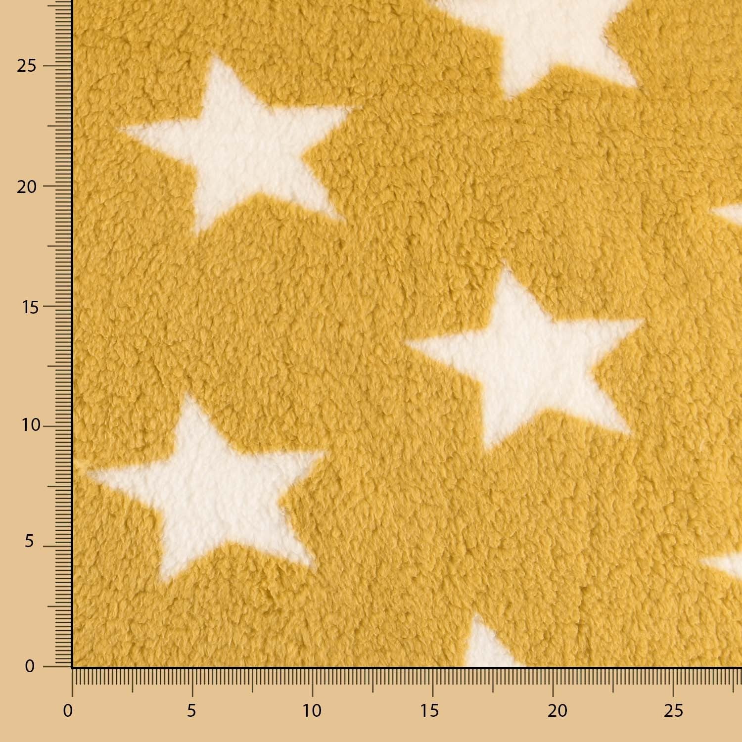 Minky Curly Étoiles Ocre - Ribes y Casals