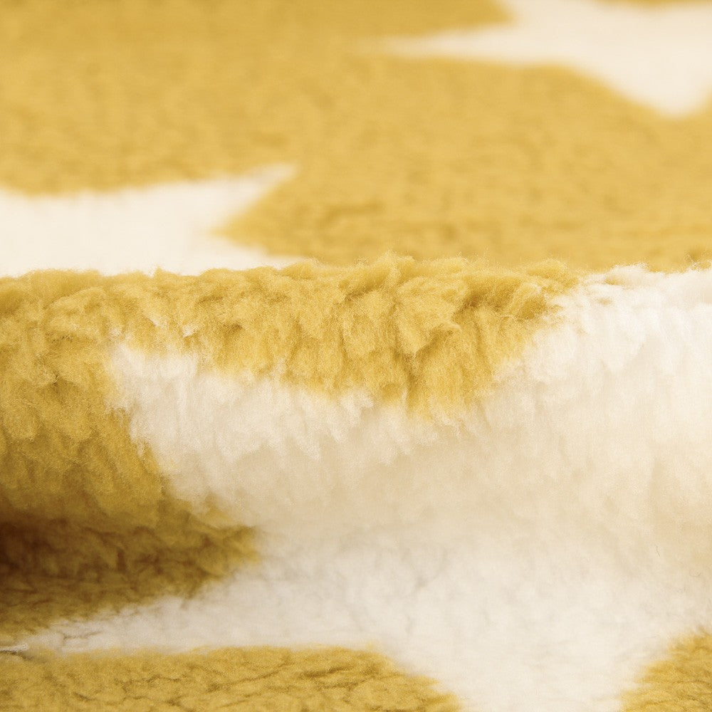 Minky Curly Étoiles Ocre - Ribes y Casals