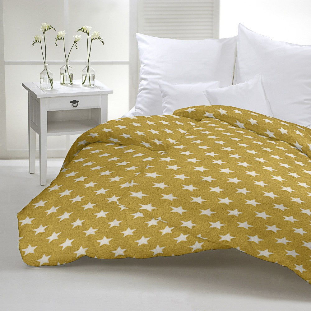 Minky Curly Étoiles Ocre - Ribes y Casals