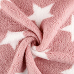 Minky Curly Étoiles Rose - Ribes y Casals