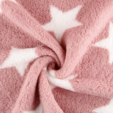 Minky Curly Étoiles Rose - Ribes y Casals