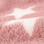 Minky Curly Étoiles Rose - Ribes y Casals