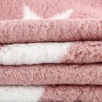 Minky Curly Étoiles Rose - Ribes y Casals