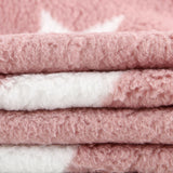 Minky Curly Étoiles Rose - Ribes y Casals