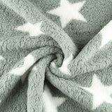 Minky Curly Étoiles Vert - Ribes y Casals