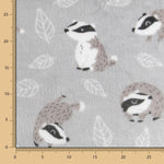 Minky Hérisson Gris - Ribes y Casals