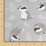 Minky Hérisson Gris - Ribes y Casals