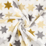 Minky Étoiles Marron - Ribes y Casals