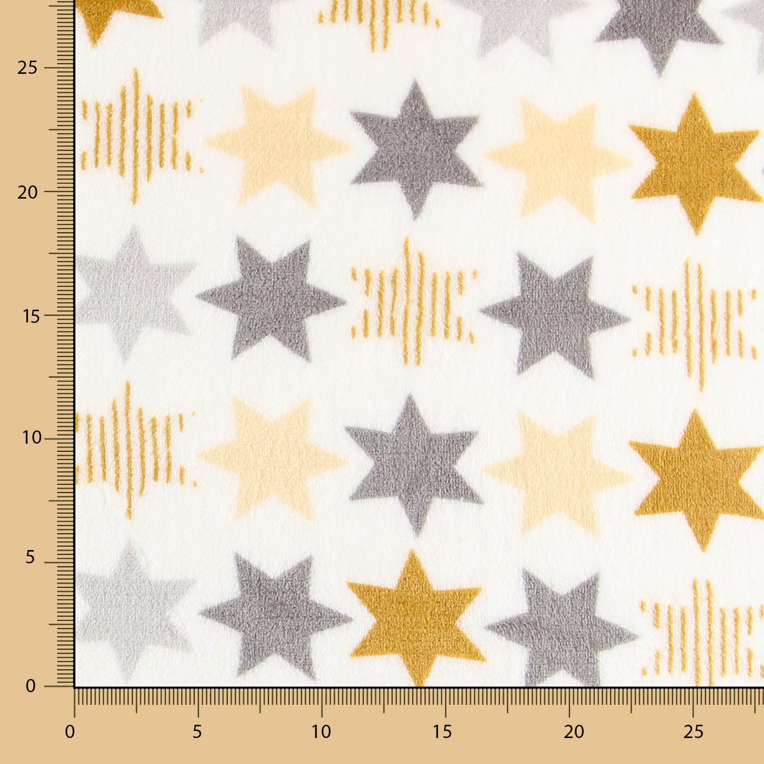 Minky Étoiles Marron - Ribes y Casals