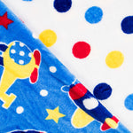 Coralina Reversible Aviones Azul y lunares colores - Ribes y Casals