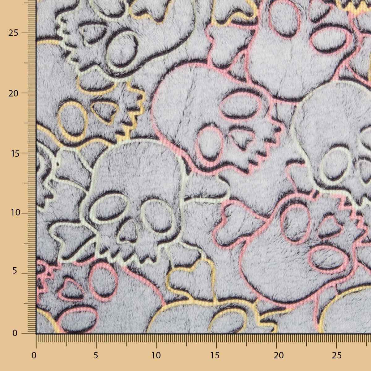 Minky Tête de Mort Fluorescent - Ribes y Casals