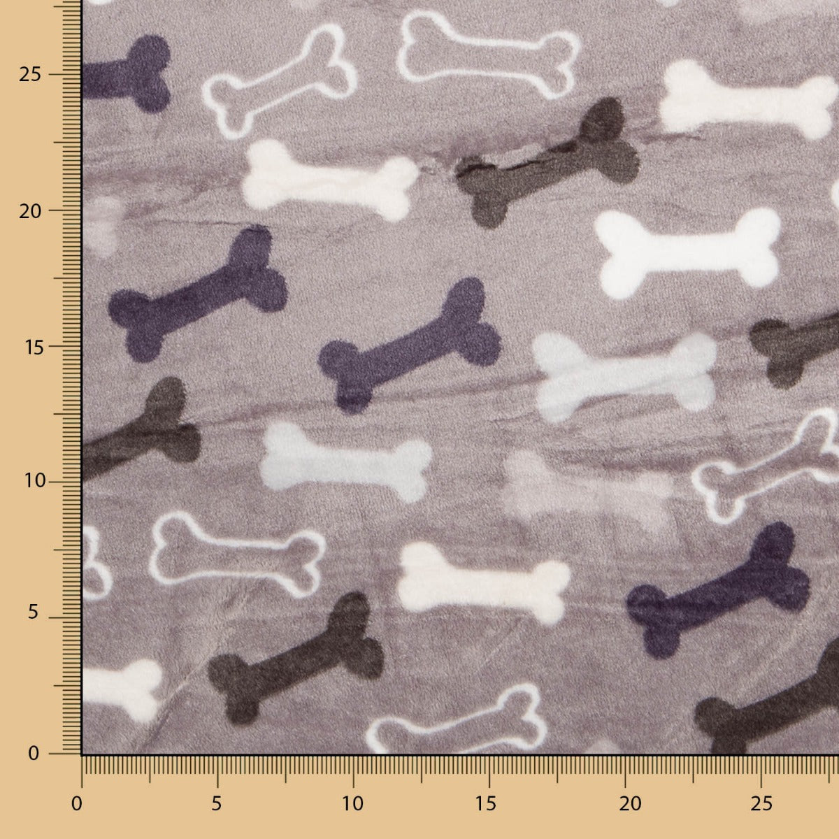 Minky Bones Gris - Ribes y Casals