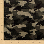 Minky Camouflage Vert Foncé - Ribes y Casals