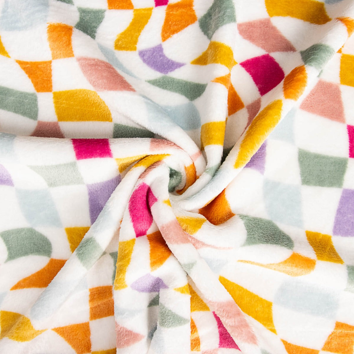 Polaire corail Plaid coloré - Ribes y Casals